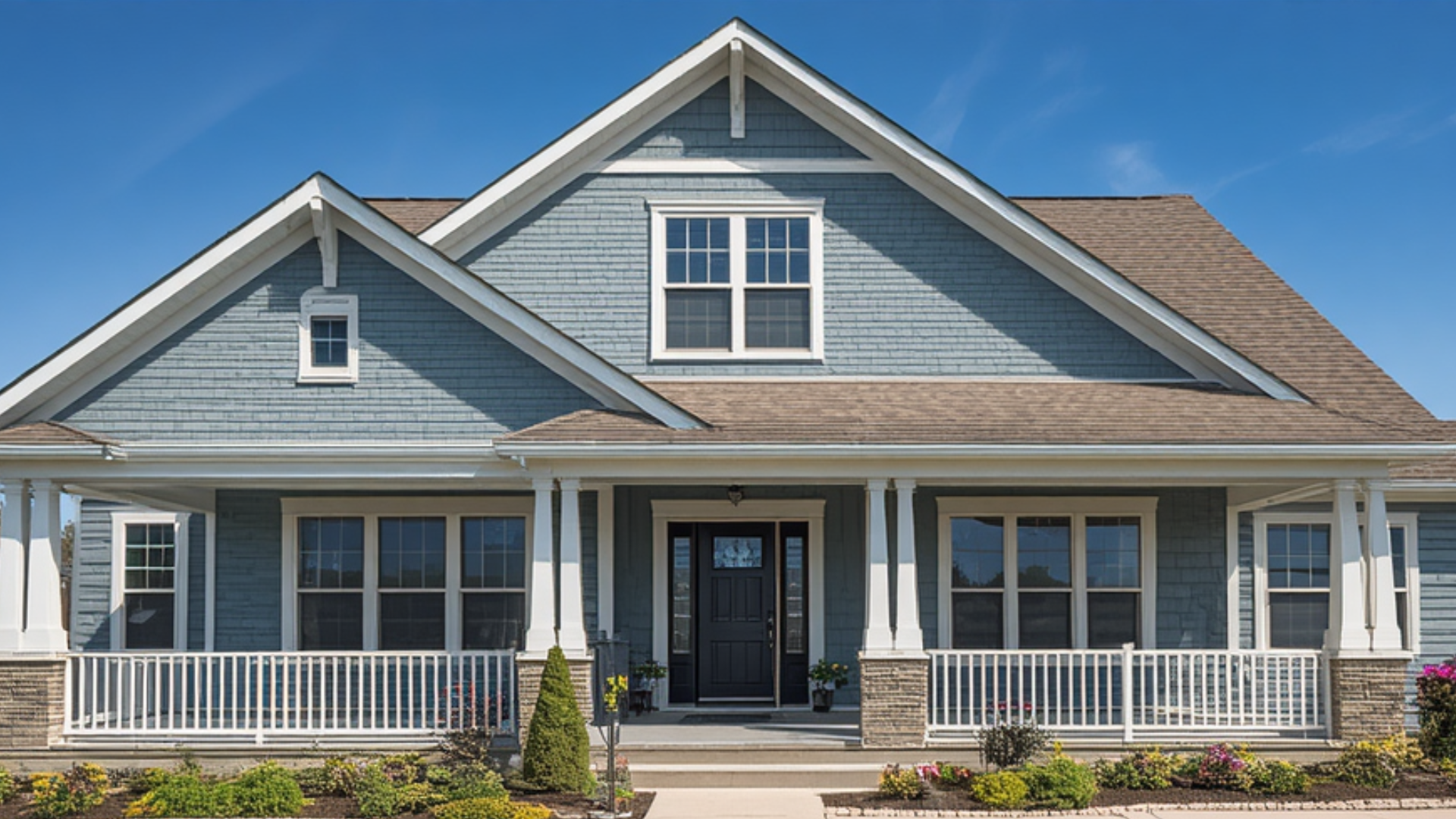 Residential exterior painting with premium finishes