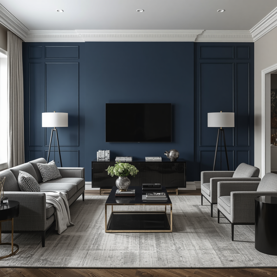 Beautifully painted room showcasing expert craftsmanship
